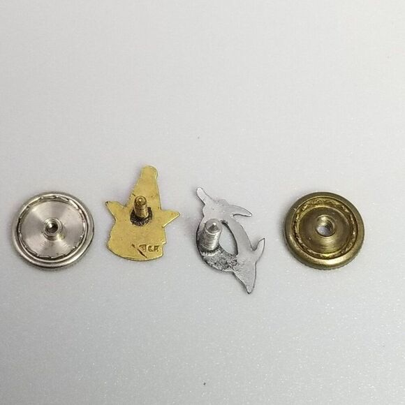 Vintage Masonic 25 Years and Al Koran Enamel Membership Lapel Pin, Estate - Picture 4 of 7